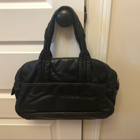 Katherine Kwei Signature Loop Leather Handbag - Picture 6 of 14